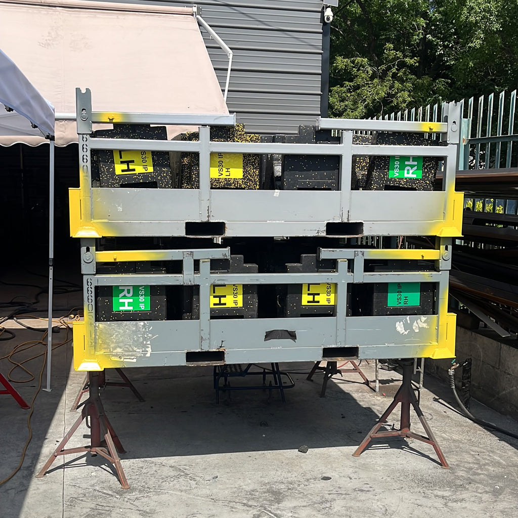 Industrial Steel Shipping Racks / Storage and Transportation Parts Racks 7ft X 5 ft