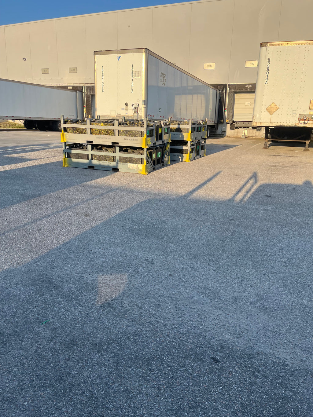 Industrial Steel Shipping Racks / Storage and Transportation Parts Racks 7ft X 5 ft