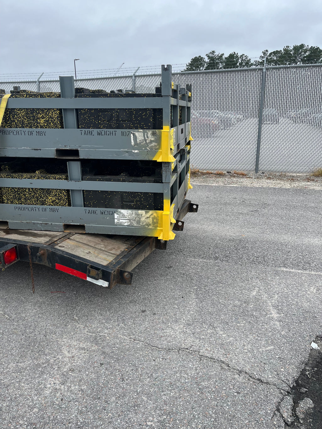 Industrial Steel Shipping Racks / Storage and Transportation Parts Racks 7ft X 5 ft